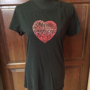 Heart T-Shirt: size L